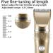 Professional Hair Clippers for Men - Rechargeable Electric Trimmer with LED Screen & Washable Ceramic Blades (Gold - Buy Online on GoSupps.com