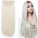 Metal Snap Hair Extension Clips - U-Shape Wig Clips for DIY Extensions (WHITE) - Buy Online on GoSupps.com