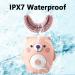 DORCAS Kids Electric Toothbrush | 6 Ultrasonic Cleaning Modes | IPX7 Waterproof | Cartoon Pink Bear Design | Ages 2-7 - Buy Online on GoSupps.com