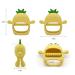 Rayshie Silicone Baby Teether Toy - BPA Free Chew Toy for Infants 3+ Months - Yellow Teething Glove for Soothing Sore Gums - Buy Online on GoSupps.com