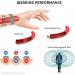 HyyMe Magnetic Therapy Bracelet Lymphatic Drainage Bracelet Mens Bracelets with 3 Rows 3500 Gauss Magnets Adjustable Length and with Professional Gift Box Men's Elegant Gifts (Silver gold) - Buy Online on GoSupps.com