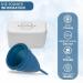 Shepowher Menstruation Cup & Carrying Bag - Flexible 100% Medical Silicone High Quality Easy to Use & Clean - Eco-Friendly Alternative to Tampons - Buy Online on GoSupps.com