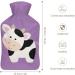 Cute Cow Hot Water Bottle with Plush Cover - Hand Warmer for Adults & Kids | 26.5x15.3cm - International Shipping Available - Buy Online on GoSupps.com