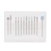 12pcs Tungsten Alloy Nail Drill Bit Set Electric Drill File Grinding Head Set with Storage Box for Manicure(#1)