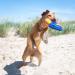 MiniFEET Dog Toy - Flying Triple Yellow & Pink | Ideal for All Dogs - Perfect for Playful Pets & Dog Lovers - Buy Online on GoSupps.com