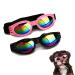 CHULAI 2Pcs Stylish Pet Glasses Cool Dog Sunglasses Dog Doggles Waterproof Windproof Eyewear UV Protection Sunglass for Doggy Puppy