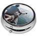 Fishing Rod Mini Round Pill Box | 3 Compartment Pill Organizer | Travel Medicine Case | Portable Pill Box for Home & Office - Buy Online on GoSupps.com