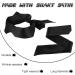2pcs Satin Sleep Mask - Adjustable Silk Blindfolds for Adult Play & Comfort - Blockout Light Eye Mask for Men & Women - Perfect Party Favors (59inch Black - Buy Online on GoSupps.com