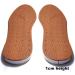 Leather Insole Invisible Increase Insoles - 1cm Height - Brown - for Casual Sneaker Sport Shoes - Men or Women - Buy Online on GoSupps.com