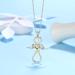 Cute Cat Necklace with Sparkling Zirconia Crystal Birthstone Pendant Necklace for Girls Womens White Gold Over 925 Sterling Silver Animal Necklace Birthstone Jewelry Sweet Present Girlfriend Sisters E Peridot Pendant - Buy Online on GoSupps.com
