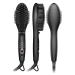 Buy Ionic Hair Straightener Brush | Frizz-Free Heated Beard Brush with 3 Temp Settings & Auto Shut Off - Buy Online on GoSupps.com