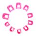 52 Pcs Nail Polish Spill Proof Protector Tools Manicure Shield Protection Clip Reusable Nail Polish Fingers Stencil for DIY Manicure