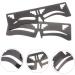 Anneome Stainless 2pcs Clear Ruler Eyebrow Guide Stencil Brow Makeup Supplies Measuring Tool Eyebrow Shape Metal Stainless Steel - Buy Online on GoSupps.com