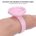 100pcs Disposable Eyelash Glue Ring Cup - Perfect for Volume Fan Extensions | Professional Lashing Supplies Kit - Pink - Buy Online on GoSupps.com