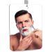 Frameless Acrylic Shower Mirror for Shaving and Makeup, 11x7.48 inch with Adhesive Hooks - Buy Online on GoSupps.com