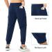 NORTHYARD Men's Lightweight Athletic Joggers - Quick Dry Running Pants with Zip Pockets, Navy Blue - Buy Online on GoSupps.com