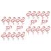 DECHOUS 48 Pcs Hawaii Lollipop Ornament Lollipop Paper Package Hawaiian Decor Flamingo Lollipop Decor Lollipop Decorate Cards Hawaii Ornament Pineapple Pink Decorations