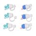 VGEBY 6pcs Silicone Straw Covers Cartoon Reusable Dustproof Drinking Straw Tip Cap