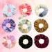 Lattcure 9 pieces hair tie including scrunching with zipper hair rubber bands hair bands elastic colorful hairs rope for girls women women ponytail