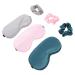 EXCEART Eye Mask Hair Ring Eye Masks Eye Shade Cover Blindfold Sleep Eye Cover Relax Night Sleeping Cover Travel Sleeping Masks Satin Eye Mask Blinders Night Eyeshade Night Eye Cover Silk