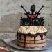 WRACKKIAR Rock Happy Birthday Cake Topper-Rock Music Happy Birthday Cake Topper-80s Themed Party Happy Birthday Cake Decor Rock and Roll Themed party supplies - Buy Online on GoSupps.com