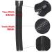 YaHoGa 30 Inch Separating Jacket Zippers - Black Molded Plastic - 2 Pack | Sewing Coats, Jackets - Bulk Zipper Supplies - Buy Online on GoSupps.com