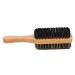 Double-Sided Beard Brush with Wooden Handle | Premium Shaving & Facial Hair Comb for Men - Buy Online on GoSupps.com