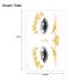 Shiny Gold Face Tattoos for Women, Girls, and Kids - Glittery Halloween Stickers for Parties and Costumes - Buy Online on GoSupps.com