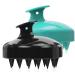 Scalp Massager Scalp Massager Hair Growth Scalp Scrubber Shampoo Brush for Remove Dandruff Hair Scrubber Silicone Scalp Brush Scalp Exfoliator (Black+Green)