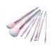 Makeup Brush Set 8 Pieces Color Handle Makeup Brush for Concealer Foundation Eyeshadow Blush Easy to Carry Foundation Brush