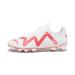 PUMA Unisex Future Play Fg/Ag Jr Football Shoe 33 EU Puma White Fire Orchid