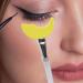Silicone Eye Tool | Positioning Baffle Makeup Tools - Reusable Eye Template Eyelash Tools Eyebrow Stencils Makeup Tools Reusable Silicone For Beginners Yellow - Buy Online on GoSupps.com