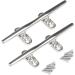 Stainless Steel Marine Boat Dock Cleat 2PCS - 6 Silver - MX Boat Cleat | 4 5 6 8 Sizes Available - Buy Online on GoSupps.com