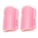 Bobozhong cat brush 2 PCs cat itself large wall corner of grooming brush cats brush brushed cat self groomer cat brush wall corner with packs of catnip & screws for itching massage ((pink)) red