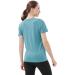 Women's 100% Merino Wool V-Neck Shirt - Odor Resistant Short Sleeve Functional Undershirt for Travel & Hiking | Merino Protect Petrol - Buy Online on GoSupps.com