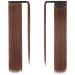 FESHFEN 24 Long Straight Wrap Around Ponytail Hair Extensions | Light Auburn 30/33# | Synthetic Clip in Ponytail Extension for Women - 24 Inch - Buy Online on GoSupps.com