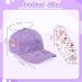AOMIG DIY Adjustable Baseball Cap Craft Set for Girls - 10 Self-Adhesive Glitter Stones - Perfect Gift for Ages 4-11 - Purple Sun Hat - Buy Online on GoSupps.com