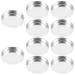 Healifty Lot de 10 Godets Fards Paupi res Vides en Aluminium 20 MM Palette de Maquillage R utilisable L g re et Compacte pour Maquillage DIY et Voyage