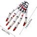 Skeleton Hand Hair Clip Alloy Rhinestone Claws Long Lasting Claw Barrette Spooky Style Pearl Barrettes with Terrify Realistic Skeleton Claw Clip for Halloween Supplies 2# Blood Hand Bone Clip - Buy Online on GoSupps.com