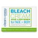 Clean + Easy Bleach Cream Hair Lightener, Lightens Facial and Body Hair, Safe and Gentle on the Skin, 2 oz