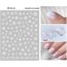 Christmas Nail Stickers 10 Sheets Self-Adhesive Nail Decal Snowflake Winter White Nail Art Decoration Design Supplies - Buy Online on GoSupps.com