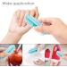 Two-Sided Toe and Nail Cleaning Scrubbing Brushes | Manicure Pedicure Nail Tools - Blue - Buy Online on GoSupps.com