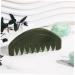 Magiclulu 2 Pool Sace Jade Krame Head Massager - Wooden Wide Tooth Gua Sha Hair Stimulator for Ladies | Natural Jade Scratch Board - Buy Online on GoSupps.com