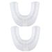 Ljyzoid 2PC U Shaped Kid Electric Toothbrush Replacement Heads  Compatible with U-Type Kids Automatic Electric Toothbrush  Food Grade Silicone Ultrasonic Toothbrush Replacement Head 7-12 Years Old u6-12Ages