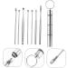 Stainless Steel Ear Cleaning Tool Set - 2 Sets of 7 Pieces, Spring Silver Ear Picking Spoon and Scraper - Healeved Ear Care Kit - Buy Online on GoSupps.com