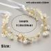 IYOU Flower Leaf Headpiece Gold Pearl First Communion Headband Crystal Floral Wedding Hair Accessories for Flower Girls and Bridesmaid. - Buy Online on GoSupps.com