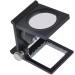 Yosoo 10 x 28mm Linen Test Three Folding Magnifying Glass Portable Zinc Alloy Magnifier (10X Lens with LED Lamp for Textile Jewelry Collection Repair Black - Buy Online on GoSupps.com