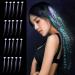 40pcs LED Fiber Optic Hair Clips - White Wedding Hair Accessories & Braid Clips - Buy Online on GoSupps.com