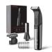 2 in 1 Electric Body Hair Trimmer MAXGROOM Men's Pubic Groin & Ball Hair Trimmer with LCD Display Waterproof Wet& Dry Razor for Men with 2 Different Trimming Heads & Adjustable Guide Comb (Black)