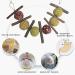 Natural Bunny Chew Toy - Barley Ears, Apple Stick, Grass Ball, Rose Flower Ball - Ideal for Rabbits, Hamsters, Parrots, Chinchillas, Guinea Pigs - 1Pc - Buy Online on GoSupps.com